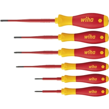 Zestaw wkrętaków SoftFinish electric slimFix TORX® 6 elem. Wiha (36558)