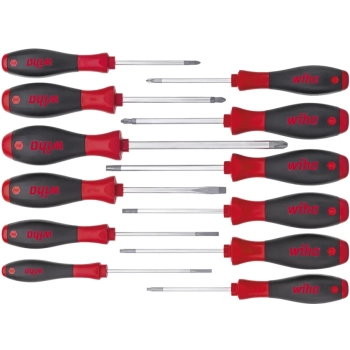 Zestaw wkrętaków SoftFinish mieszany 12 elem. Wiha (41002)