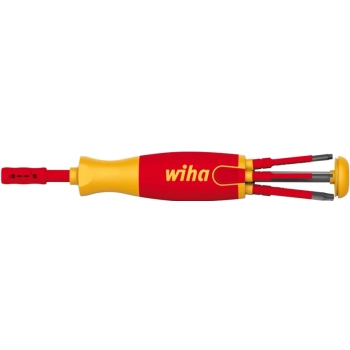 Wkrętak z magazynkiem bitów LiftUp electric TORX® IP z 6 bitami slimBit. Wiha (41157)